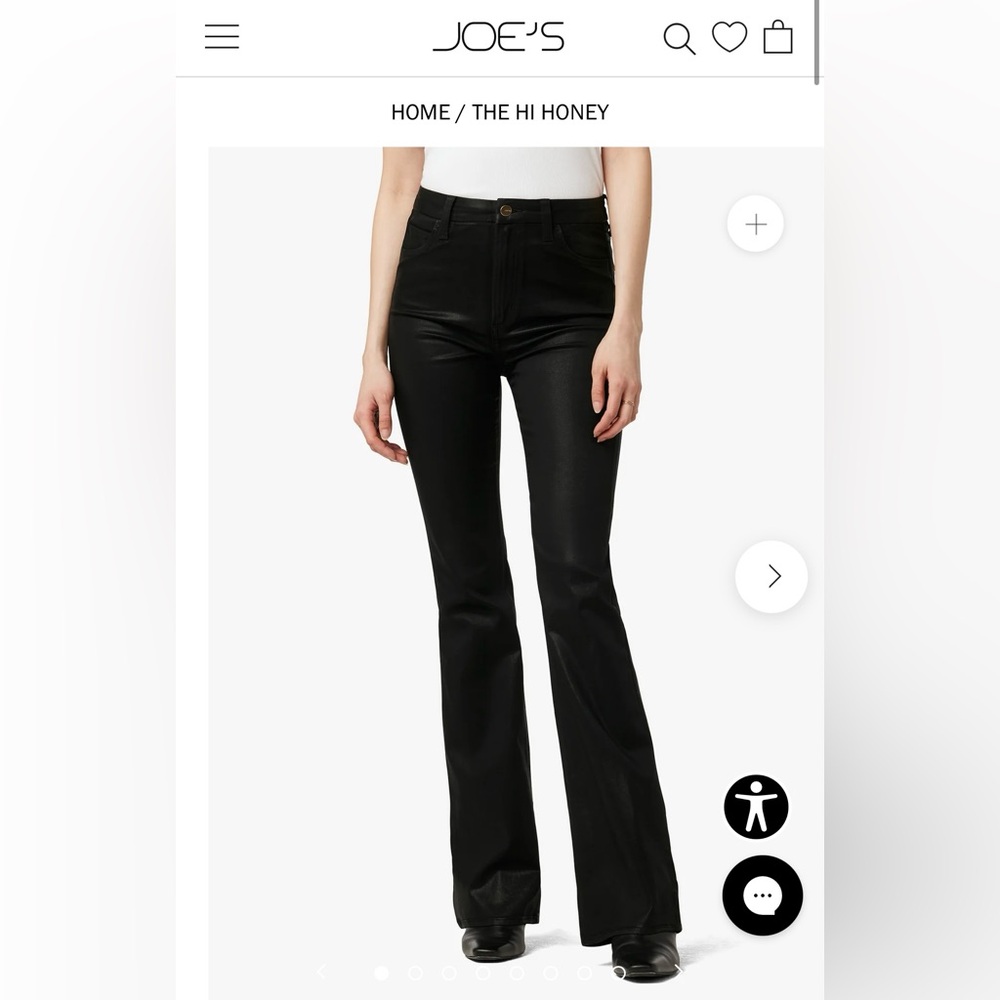 Joe's Jeans High Rise Black Bootcut Jeans